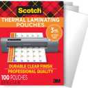 Scotch Thermal Laminating Pouches, for Use with Thermal Laminators, 8.9 x 11.4 Inches, Letter Size Sheets, 100-Pack