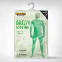Spooktacular Creations Mens Halloween Costume Open Face Bodysuit Jumpsuit, Zentai Costume Bodysuit for Halloween Party (Green, S)