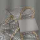 Christmas Decorations - Christmas Decor - Gold Glass Rhinestone Bow Tree Topper - Xmas Holiday Tree Top Decoration for Indoor Outdoor Home Room Party