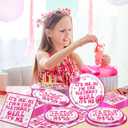 Pink Its Me Hi Im The Birthday Girl Its Me Tableware, 60 Pcs Music Birthday Decorations includes Its Me Hi Im The Birthday Girl Its Me Plates and Napkins for 20 Guests Perfect for Girl