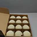 12 Pcs Velvet Christmas Balls Bulk Shatterproof Plastic Christmas Tree Decorations for Decorative Hanging Baubles (12, Beige, 3.15Inch)