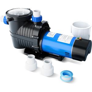 FOTING In/Above Ground Pool Pump, Self Primming (Dual Speed, 2HP, 3170/7000GPH, 230V) 1.5" & 2" NPT Inlet Connectors FOTING In/Above Ground Pool Pump, Self Primming (Dual Speed, 2HP, 3170/7000GPH, 230V) 1.5" & 2" NPT Inlet Connectors