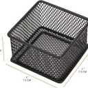 2 x Annova Mesh Stackable Drawer Cabinet and Shelf Organizer Bins Storage Basket School Office Supply Holder Tray- Set of 2 (Black, 3x3x2 Inch)