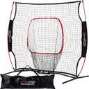 Franklin Sports MLB Flexpro Baseball + Softball Net - 7' x 7' & 5' x 5' Travel Training Nets for Batting Practice, Pitching + Hitting