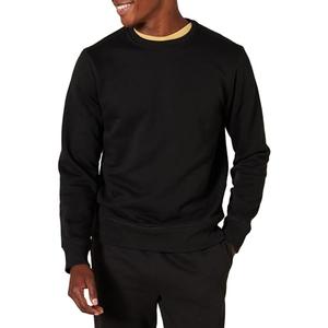 Amazon Essentials Men's Crewneck Fleece Sweatshirt, Black, Large