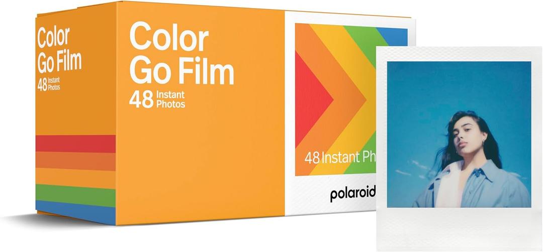 Polaroid Go Color Film - White Frame - 48 Photos Bulk Film (6212) - Only compatible with Polaroid Go Camera (48 Photos (3 Double Packs))