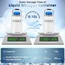 Magula 3L Liquid nitrogen dewar,Liquid Nitrogen Container LN2 Tank Cryogenic Dewar,Aluminum Alloy Semen Tank with 6 Canisters Carry Bag