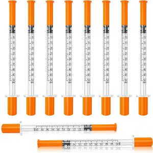 0.5ml 31G 5/16" syring, Seringe insulin, Individually Packed, Smooth & Comfortable, Pack of 100