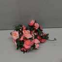 Citinny Fall Outdoor Artificial Flowers Bushes UV Resistant Fake Flowers Small Decorations Champagne