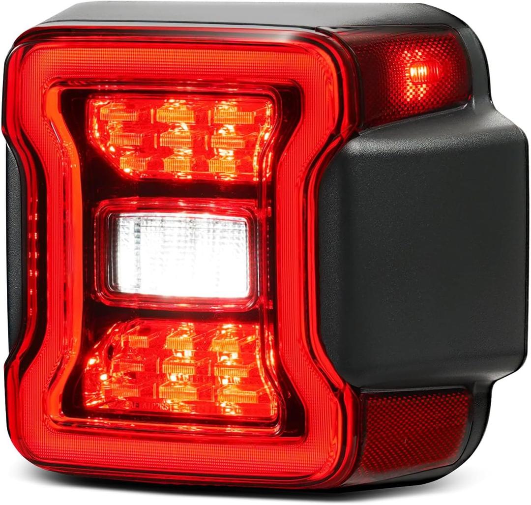 LED Tail Lights Compatible with 2019 2020 2021 2022 2023 2024 2025 Jeep Wrangler Taillights Rear Brake Lamp Rear Reverse Stop Brake Lamp Replacement for OEM#68434889AB (Right Passenger Side)