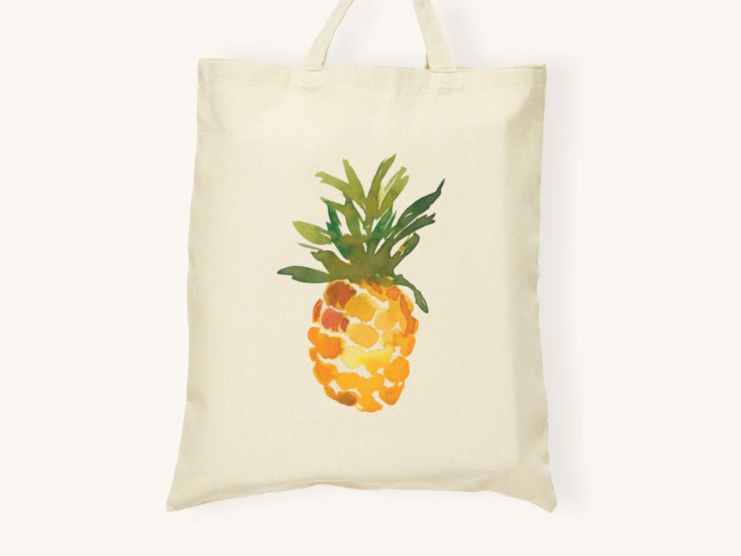 Pineapple Print Bag 33x22 ft