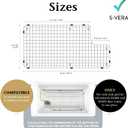S-VERA New Sink Rack Compatible with Kohler K 6488 and K 6489 - Protector for Whitehaven Sink (ONE Piece) - Gifts: Big Drying Rack 21" and Additional Rubber Protectors