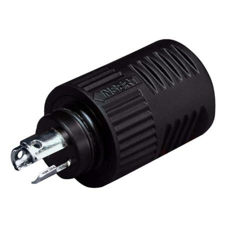Marinco 12VBP 3-Wire ConnectPro Plug,Black