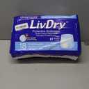 LivDry Adult S Incontinence Underwear, Overnight Comfort Absorbency, Leak Protection, Small, 18-Pack