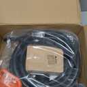 50 Amp Generator Cord and Pre-Drilled Power Inlet Box, 25FT Heavy Duty NEMA 14-50P to SS2-50R Extension Cord Twist Locking with Inlet Box, 125/250V, 12500W, ETL Listed for Outdoor Emergency Kit, Black