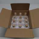 12 Pcs Clear Glass Bottles 6oz/ 200ml Heavy Base Whiskey Glass Bottles Vintage with T Top Cap for Wine Beverage Drink Oil Vinegar Kombucha Beer Soda with Cork Stopper Airtight Lid