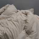 Bedsure Twin/Twin XL Comforter Set - Beige Soft Bedding for All Seasons, Cationic Dyed Bed Set, 2 Pieces, 1 Twin Size Comforter (68"x88") and 1 Pillow Sham (20"x26"+2")