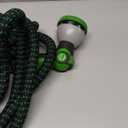 Garden Hose 50 FT, NON-EXPANDABLE Heavy-Duty Flexible & Lightweight Water Hose with 10-Function Nozzle, No-Kink Design, Leak-Proof Super Fabric, Solid Fittings for Lawn, Car, RV (Black)