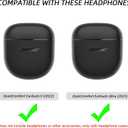 Plush Case Cover Compatible with Bose QuietComfort Earbuds II (2022) / Ultra (2023) Handmade Knitted Cartoon Creative Funny Cute Earbuds Headphone Cases (BG+Dark Blue,for Bose QC II&Ultra2023)