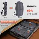 Armorain Travel Vacuum Bags backpack IPX8 Waterproof Reusable Compression Bags for Travel, Backpack & Suitcases,Home Storage, Seal Packing Cubes for Clothing (20L)