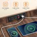 Feandrea Modern Dog Crate Furniture, Charging Station, Flip-Up Hidden Door