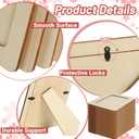 RYKOMO 24 Pack DIY Wooden Picture Frames for 4 x 6 in Photos, Wooden Picture Frames for Crafts Unfinished Solid Wood Photo Picture Frame for Crafts, Valentine's Day Gift New Year Decorate, FatherDay Gift