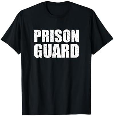 Prison Guard Costume Jail Corrections Officer Halloween T-Shirt, Large 