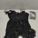 Tidouk Sexy Lingerie for Women Lace Babydoll Lingerie Dress Push up Nighty Petal Hem Chemise with Garter(4pcs), XL