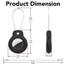for AirTag Holder Keychain,Air Tags-4 Pack for Apple,Air Tag Holder Case Airtags 1st/2nd Gen,Wire Cable Lock Key Chain Ring Air Tagholder Accessories for Luggage,Dog,Cat,Kids,Keys,Car Automovie