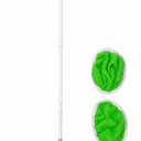 47" Microfiber Floor Dust Mop with 2 Replacement Pads, Reusable Green Cleaning Mop for Hardwood, Tile, Laminate & Multi-Surface Floors
