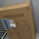 LARVENDER Carry On Luggage 22x14x9 Airline Approved, 20 Inch Hardshell & Lightweight PP Carry On Suitcase for Women with Spinner Wheels TSA Lock, Light Pink