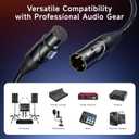 Cable Matters 2-Pack Premium XLR to XLR Cables - 10ft, Male to Female Microphone Cable, Oxygen-Free Copper (OFC) Mic Cord, Black