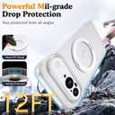 Compatible with Google Pixel 9 Case with 360 Magnetic Ring Stand [Compatible with Mag-Safe ] Shockproof Translucent Phone Case for Google Pixel 9 6.3 inches,Translucent