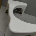 Squatty Potty Simple Curve Bathroom Toilet Stool 7" White