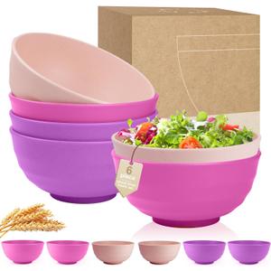 Wheat Straw Bowls Set 60 OZ Large Capacity Dinner Bowls Unbreakable Large Cereal Bowls Set of 6 Microwave and Dishwasher Safe Bowls for Kitchen Large Bowl for Serving Ramen Salad - Flower Wheat Straw Bowls Set 60 OZ Large Capacity Dinner Bowls Unbreakable Large Cereal Bowls Set of 6 Microwave and Dishwasher Safe Bowls for Kitchen Large Bowl for Serving Ramen Salad - Flower