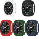 Compatible with Samsung Galaxy Watch 8 44mm Cover, Shock-Proof Protector Case Bumper Frame for Samsung Galaxy Watch 8 Accessories [No Screen] (5-Pack)