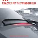 OEM Quality Performance Premium windshield wiper blades 21 and 19,All-Season Auto Replacement Windshield Wiper Blades,Fit Honda Civic 2001,Toyota Camry 2001-1999,Infiniti G20 2002-1999 +More Cars