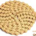 Hycline Bike Chain 6/7/8-Speed,Bicycle Chain 1/2x3/32 Inch,Special Steel for Road Mountain Racing Cycling (116 Links) (Half Hollow-Gold)