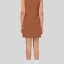 Hiverlay Women Tank Dress UPF 50+ Sleeveless Lightweight Casual Summer Dress (Brown, M)