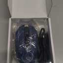 UHURU Gaming Mouse, Wireless Gaming Mouse with 7 Buttons 7 Changeable LED Color up to 12000 DPI, Rechargeable USB Gamer Mouse for PC Laptop (Blue)