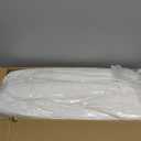 Three Geese White Goose Feather & Cotton Pillows King Size Set of 2 - Soft 600 Thread Count 100% Cotton, Medium Firm, Soft Support, White Solid