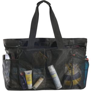 Mesh Beach Duffle Bag, XL Large Size with Top Zipper and Extra Pockets for Beach Pool Cruise Family Swimming Equipment
