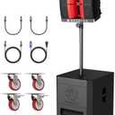NBVOICE PRX ONE 2400W PA Speaker System w/ 15" Sub | 131dB Zero-Distortion Sound | Bluetooth DSP Control | Road-Ready Birch Enclosure |