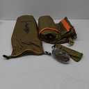 FREE SOLDIER Camping Tarp Waterproof Portable Multifunctional Outdoor Camping Traveling Awning Backpacking Shelter Rain Tarp (Brown 1313ft)