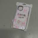 Compatible for iPhone 14 Plus Case Pink Bows Florals Wildflowers Aethetic Design [Compatible with Magasfe] Shockproof Soft TPU and Hard Shell Protection Cute Phone Case for iPhone 14 Plus