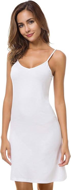 Women's Basic Adjustable Spaghetti Strap Cami Under Mini Slip Dress, XL