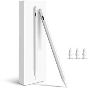 Pencil for Apple iPad A16 10th Generation, Fast Charge Stylus Pen for 2025-2018 iPad A16/11-6th Gen, Air 11"/13" M3/M2/5th-3rd, Pro 13"/11"/M4/12.9", Mini A17 Pro/6/5th Palm Rejection Tilt Sensitivity