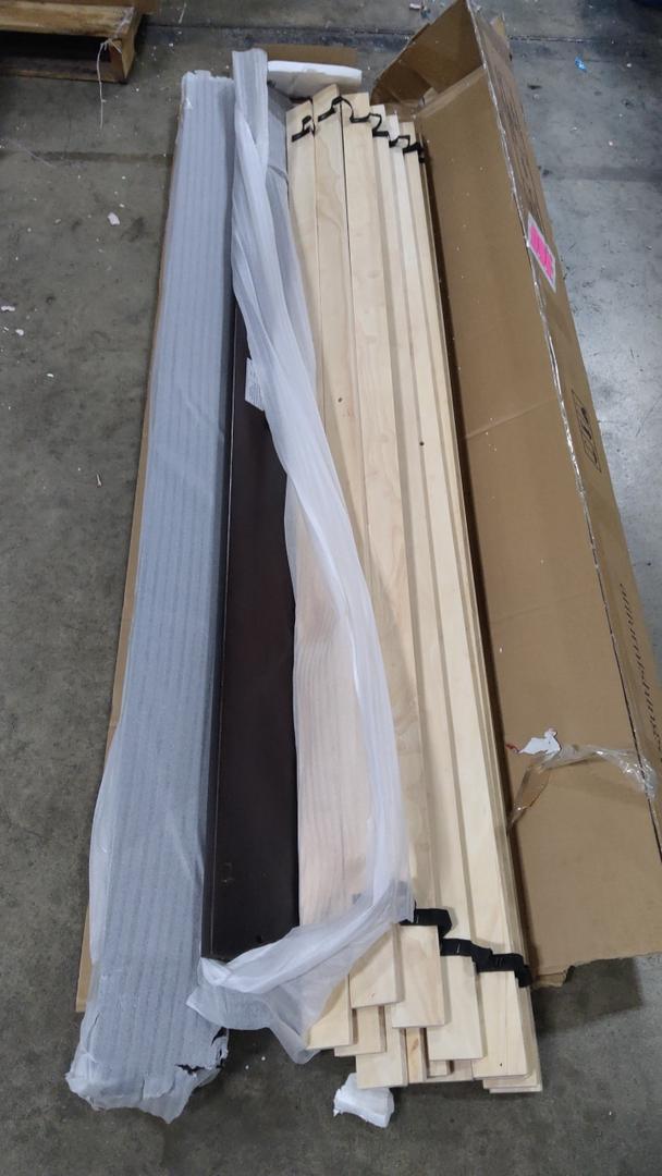 King Size Bed Frame Dark Walnut Colour