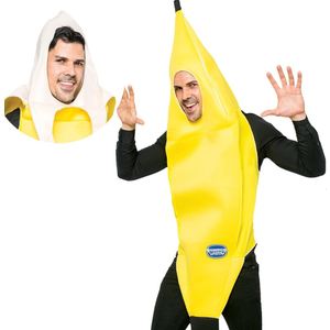 Spooktacular Creations Appealing Banana Costume Adult Deluxe Set for Halloween Dress Up Party and Roleplay Cosplay, L