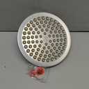 High Pressure Shower Head - Anti-Clogging Silicone Nozzles - 2.5 GPM Removable Restrictor - Easy to Clean Adjustable Replacement - easy to install with Plumbers Tape - 6 inch - Brushed Nickel Finish